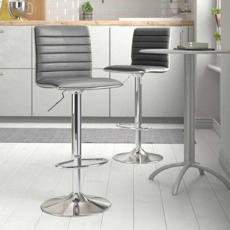 Zipcode Design Ahlers Height Adjustable Swivel Bar Stool & Reviews